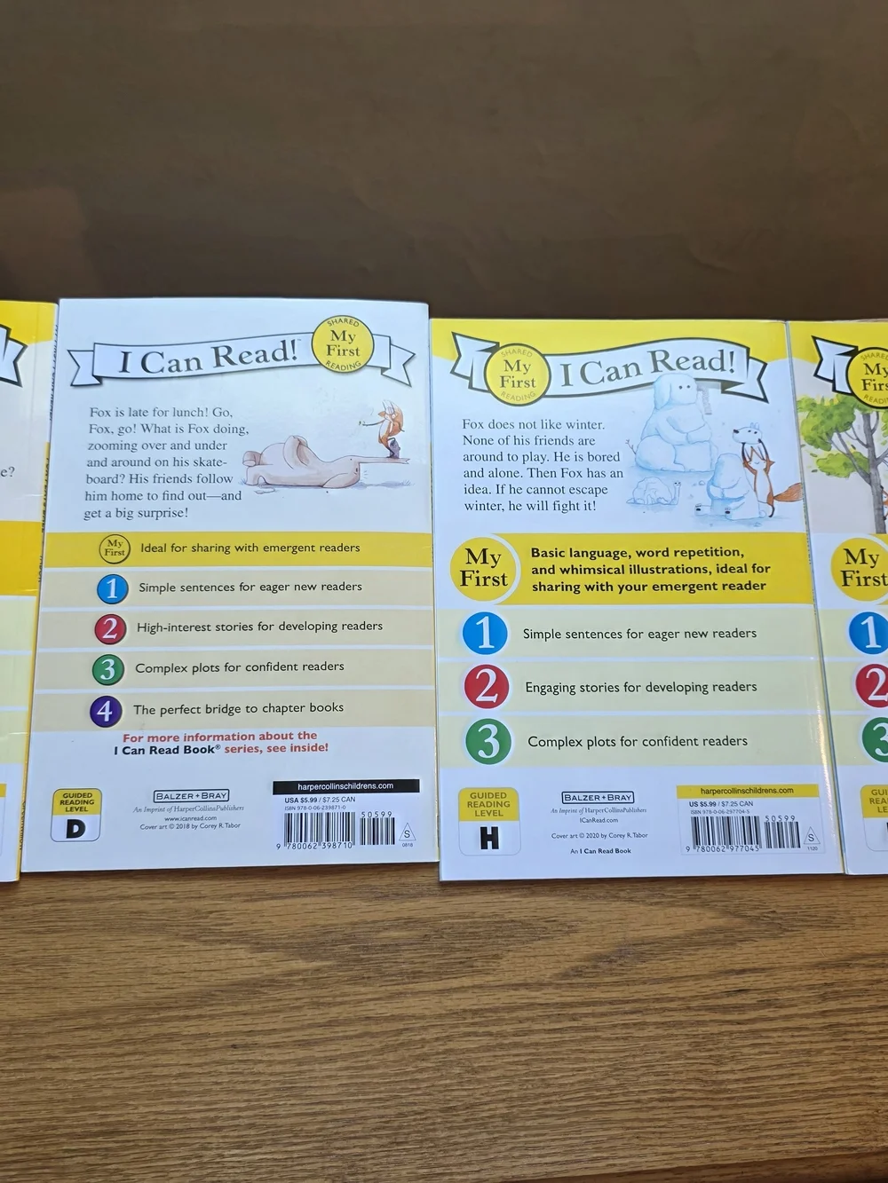 4 FOX Children's Books From the I Can Read! Series